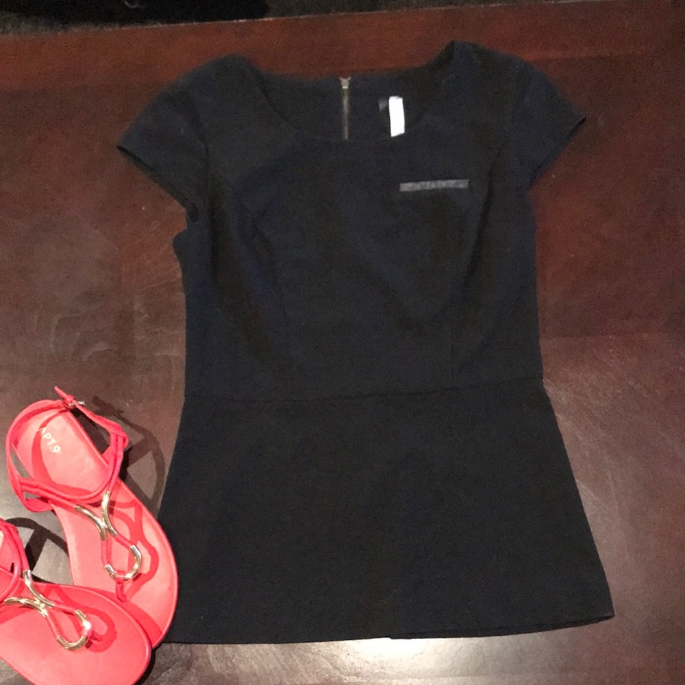 Kenzie zipper cap sleeve shirt
